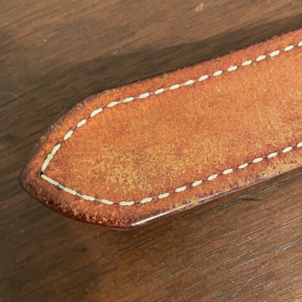Cowboy Gear Handmade Leather / Rawhide Belt - Picture 7 of 8